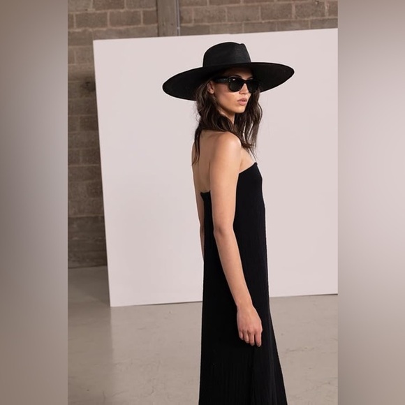 Gottex Womens Black Bandeau Strapless Long Maxi Dress in size M-L - Picture 3 of 3